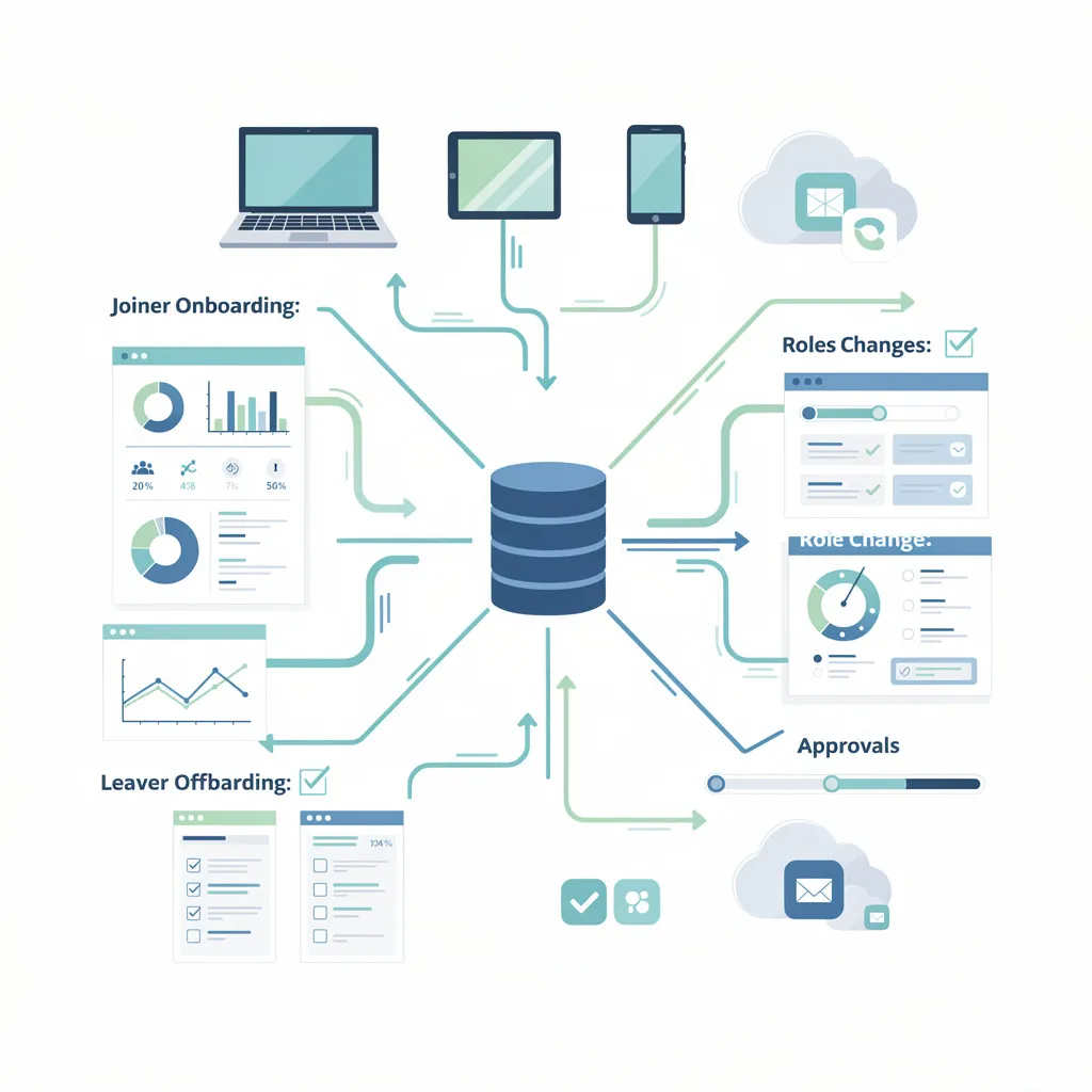 Identity and Access Management solutions for automated user lifecycle management, onboarding, and offboarding